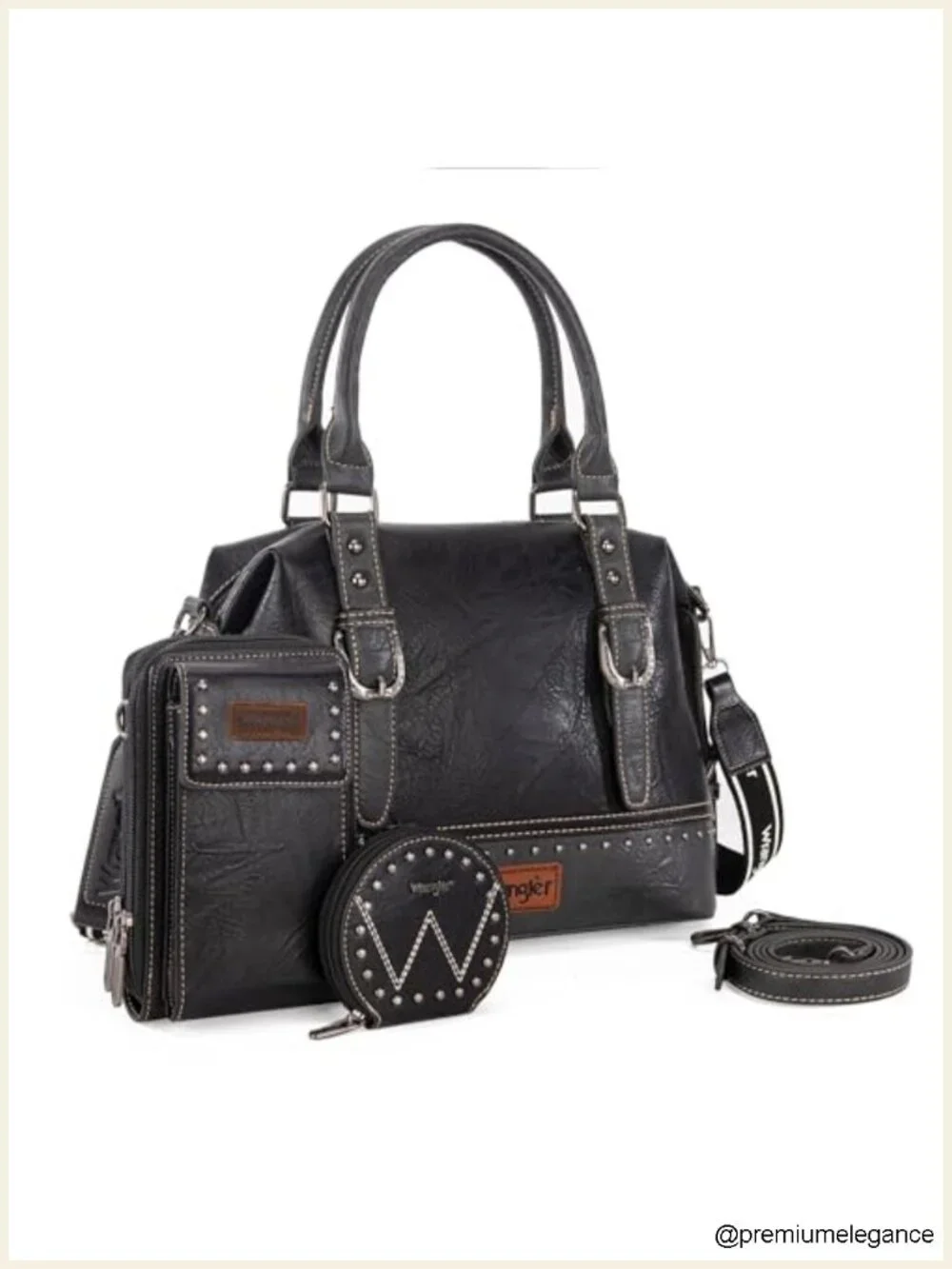 Doctor Bag Set Top Handle Satchel Purse Barrel Handbags Cell Phone Purse